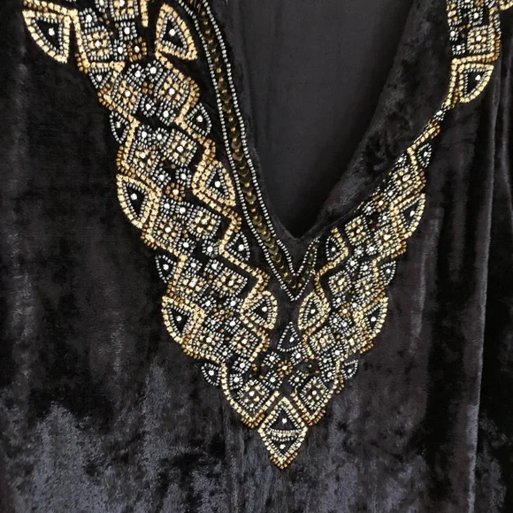 Soft Surroundings blue velvet tunic - Picture 15 of 16